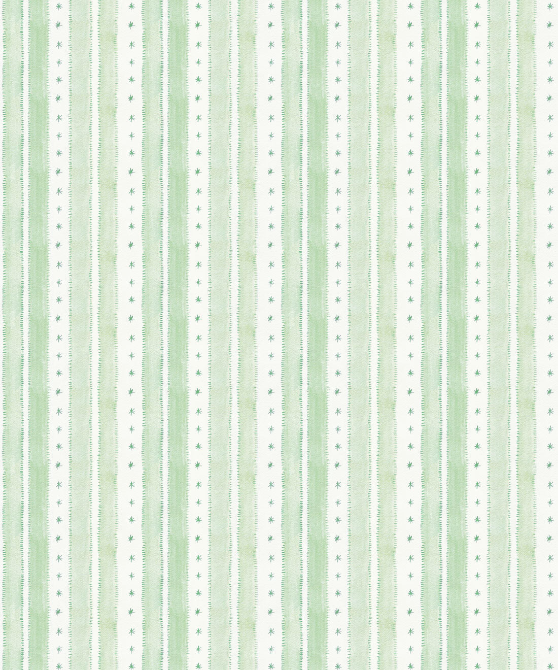 Star Stripe Wallpaper • Green • Swatch