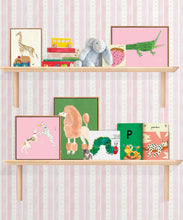 Load image into Gallery viewer, Star Stripe Wallpaper • Pink • Insitu