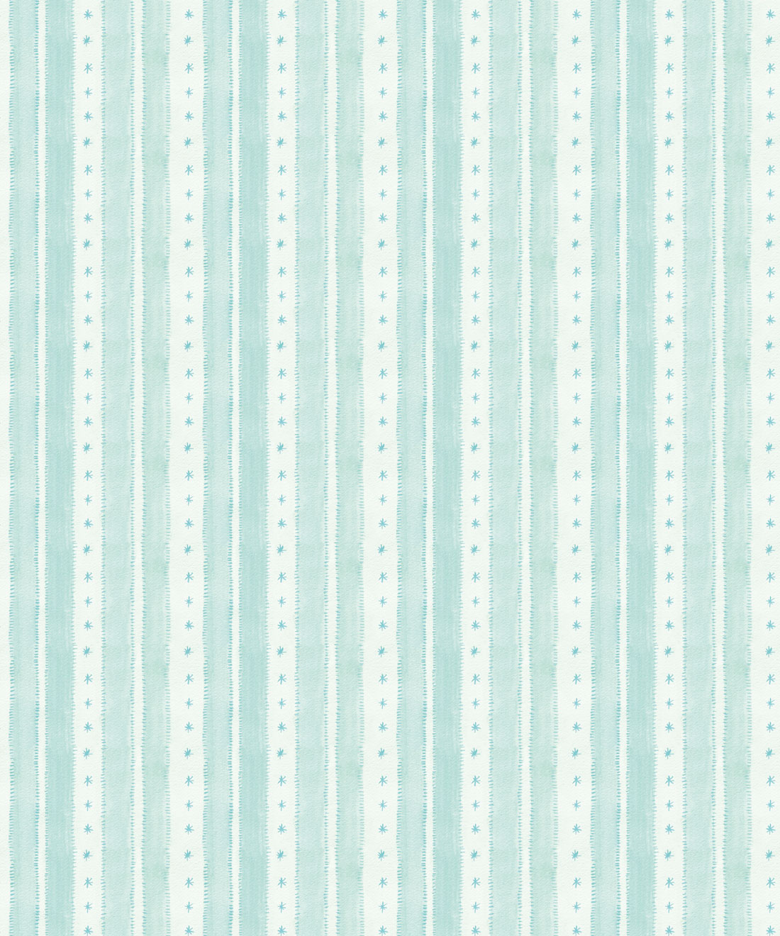 Star Stripe Wallpaper • Turquoise • Swatch
