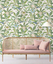 Load image into Gallery viewer, Summer Garden Wallpaper • Ivory Wallpaper • Floral Wallpaper Insitu