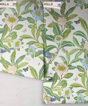 Load image into Gallery viewer, Summer Garden Wallpaper • Ivory Wallpaper • Floral Wallpaper Rolls