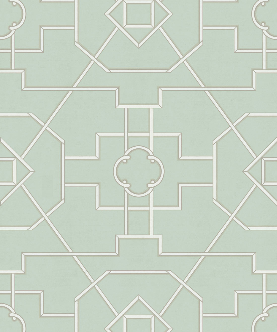 Trellis Wallpaper • Geometric Wallpaper • Mint Green Wallpaper • Swatch