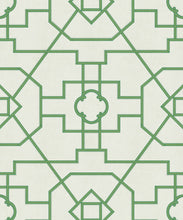 Load image into Gallery viewer, Trellis Wallpaper • Geometric Wallpaper • Ivory Wallpaper • Swatch