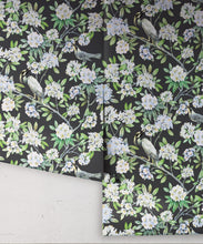 Load image into Gallery viewer, Victoria Wallpaper • Floral Wallpaper • Charcoal Wallpaper • Rolls