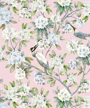 Load image into Gallery viewer, Victoria Wallpaper • Floral Wallpaper • Pink Wallpaper • Swatch
