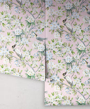 Load image into Gallery viewer, Victoria Wallpaper • Floral Wallpaper • Pink Wallpaper • Rolls