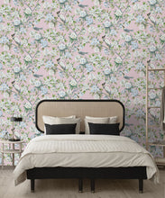 Load image into Gallery viewer, Victoria Wallpaper • Floral Wallpaper • Pink Wallpaper • Insitu
