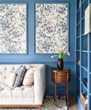 Load image into Gallery viewer, Great Wave Bloom • Blue Ocean wallpaper • Living Room Wallpaper • Inna Kovalinskiy