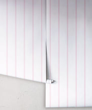 Load image into Gallery viewer, Chemin Wallpaper • Striped Wallpaper • Blush • Rolls