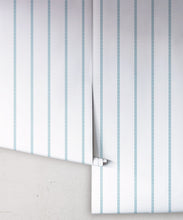 Load image into Gallery viewer, Chemin Wallpaper • Striped Wallpaper • Powder Blue • Rolls