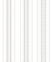 Load image into Gallery viewer, Coquille Wallpaper • Stripe and Scallop Wallpaper • Beige • Swatch