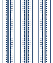 Load image into Gallery viewer, Coquille Wallpaper • Stripe and Scallop Wallpaper • Royal Blue • Swatch
