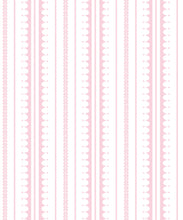 Load image into Gallery viewer, La Grand Coquille • Stripe and Scallop Wallpaper • Blush • Swatch