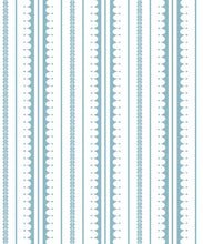 Load image into Gallery viewer, La Grand Coquille • Stripe and Scallop Wallpaper • Powder Blue • Swatch