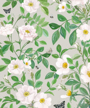 Load image into Gallery viewer, Rosa Wallpaper • Floral Wallpaper • Beige •Swatch