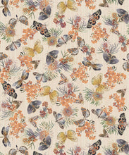 Load image into Gallery viewer, Moth Wallpaper • Eloise Short • Vintage Floral Wallpaper • Granny Chic Wallpaper • Grandmillennial Style Wallpaper • Ivory • Swatch