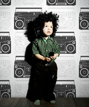 Load image into Gallery viewer, Boom Box Retro Music Wallpaper