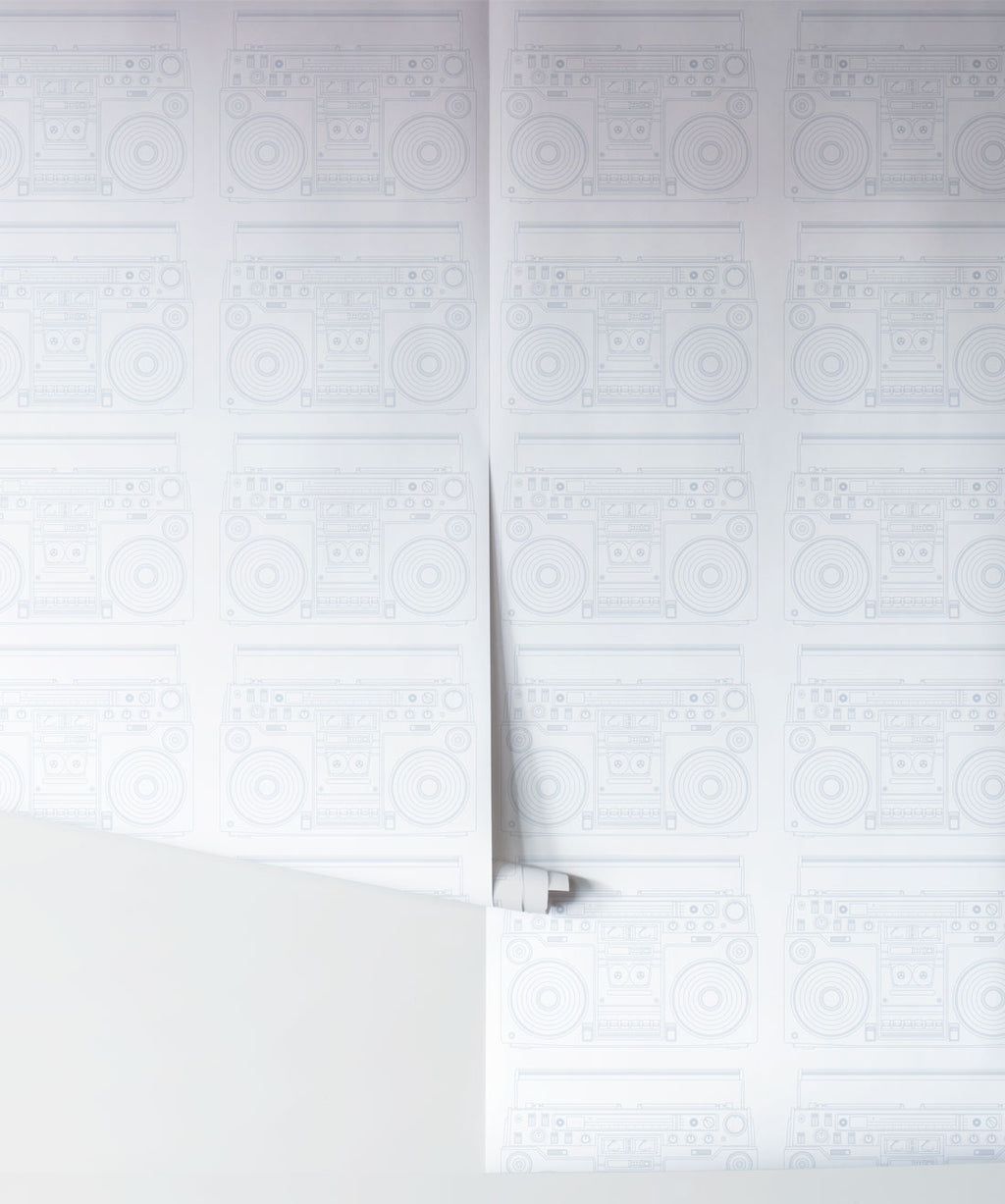 Boom Box Retro Music Wallpaper