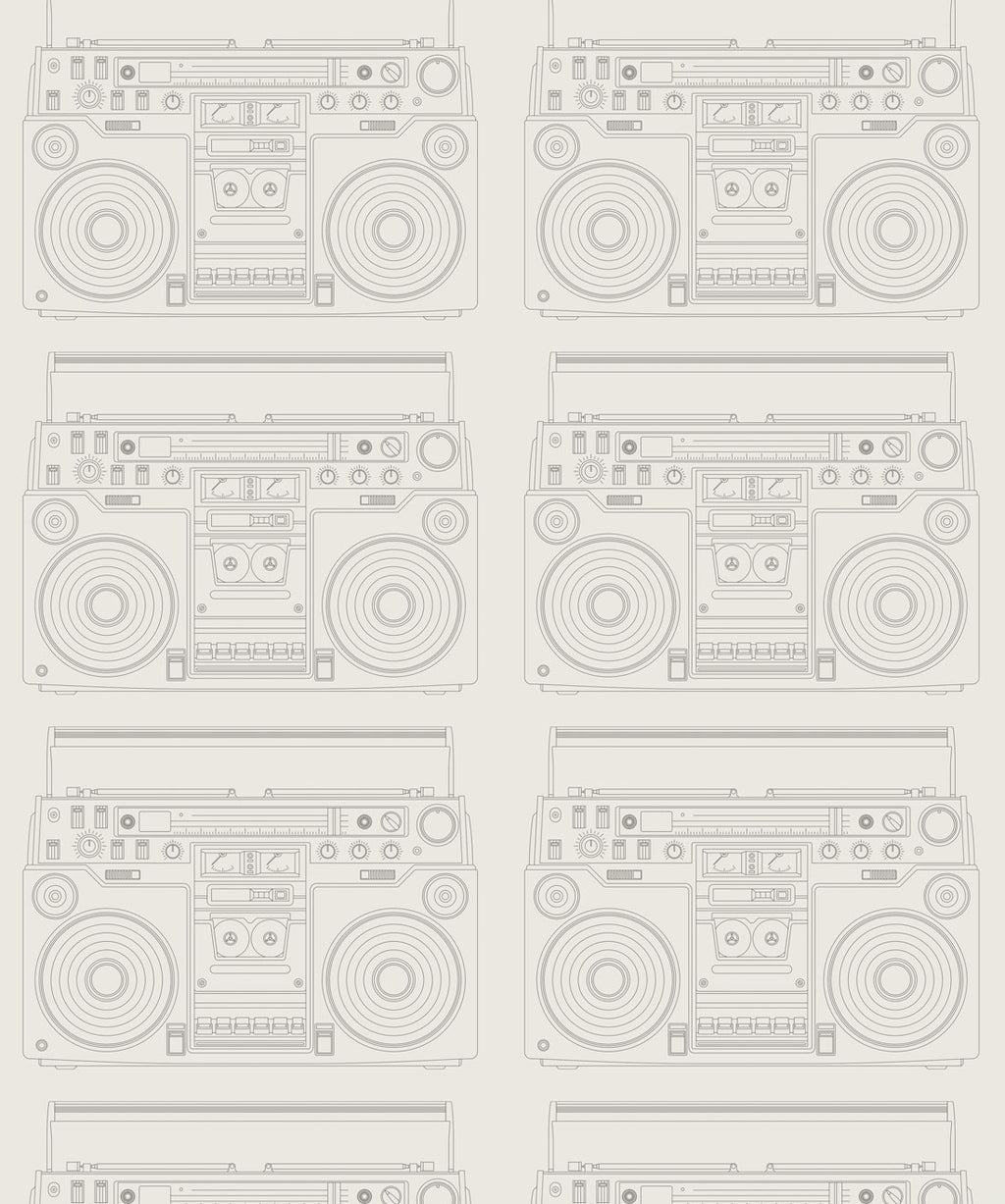 Boom Box Wallpaper Retro