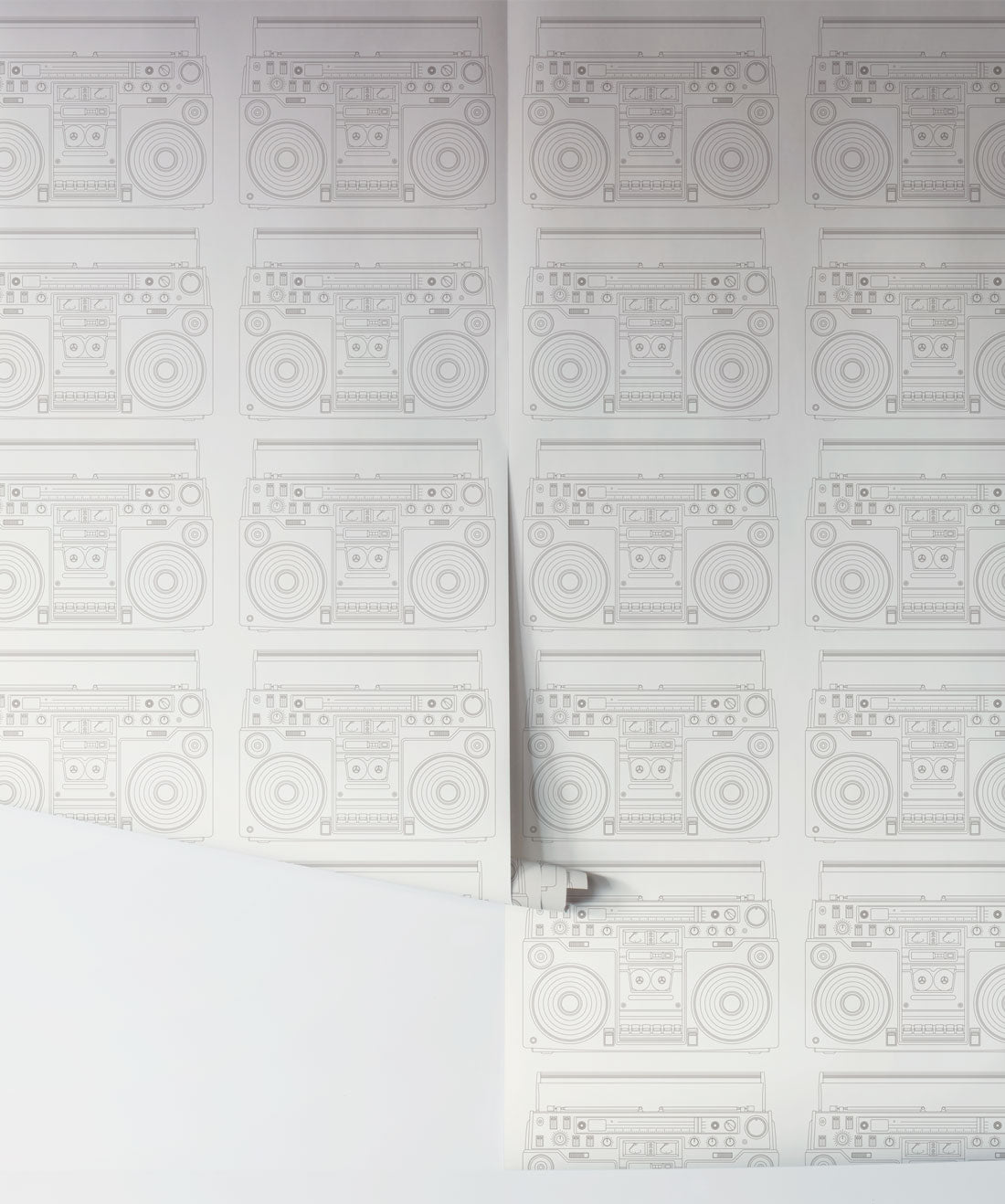 Boom Box Retro Music Wallpaper