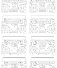 Load image into Gallery viewer, Boom Box Wallpaper