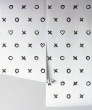 Load image into Gallery viewer, Hugs &amp; Kisses Wallpaper. X's and O's Wallpaper