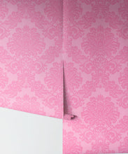 Load image into Gallery viewer, Pink Damask Wallpaper