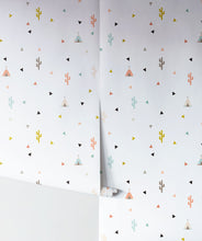 Load image into Gallery viewer, Teepee &amp; Cactus Vinyl Wallpaper - Image 3