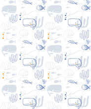 Load image into Gallery viewer, Beach House is a whale wallpapper