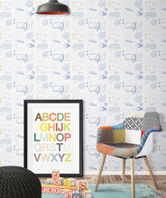 Load image into Gallery viewer, Beach House is a whale wallpapper