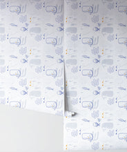 Load image into Gallery viewer, Beach House is a whale wallpapper