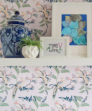 Load image into Gallery viewer, Birds of Paradise • Home Office Wallpaper • Pink Lady