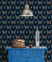 Load image into Gallery viewer, Bug &amp; Butterfly Wallpaper • Milton &amp; King USA • Insitu • Beetle Wallpaper