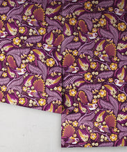 Load image into Gallery viewer, Faintails Wallpaper • New Zealand • Bird Wallpaper • Kowhai Tree • Kowhai Flowers • Purple Wallpaper • Wallpaper Rolls