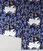 Load image into Gallery viewer, Japanese Cranes Wallpaper • Bird Wallpaper • Blue Wallpaper Drops