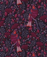 Load image into Gallery viewer, Kereru Wallpaper • Wood Pigeon• Bird Wallpaper • Maroon Wallpaper