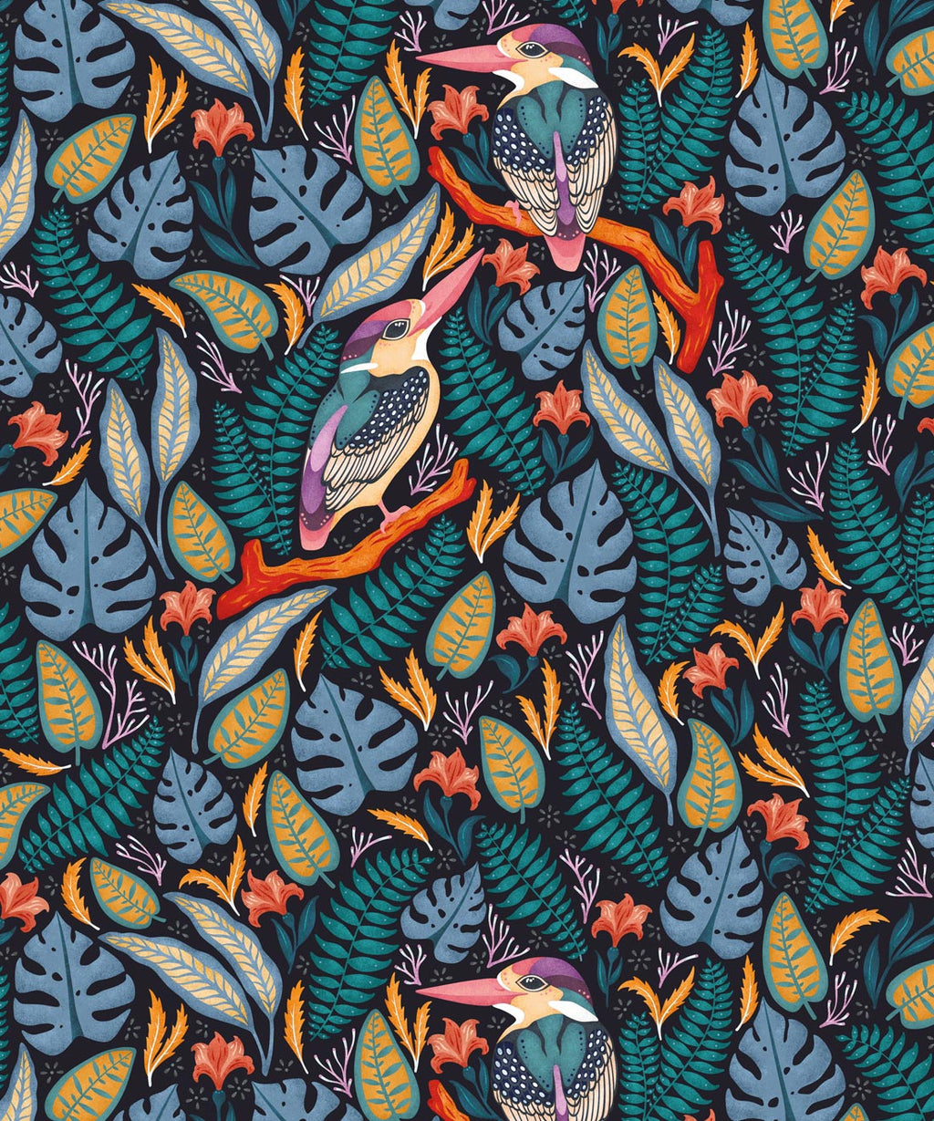 Exotic Kingfishers Wallpaper