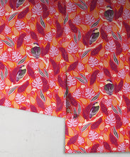 Load image into Gallery viewer, Kingfisher Wallpaper • Bird Wallpaper • Red Wallpaper Rolls