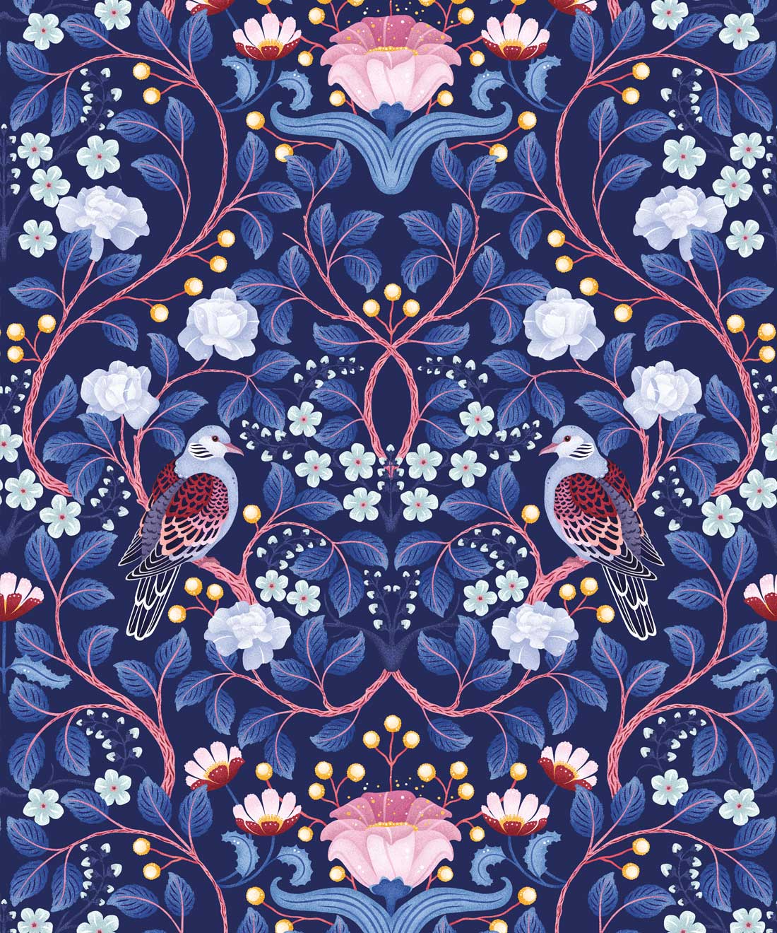 Turtle Doves Wallpaper