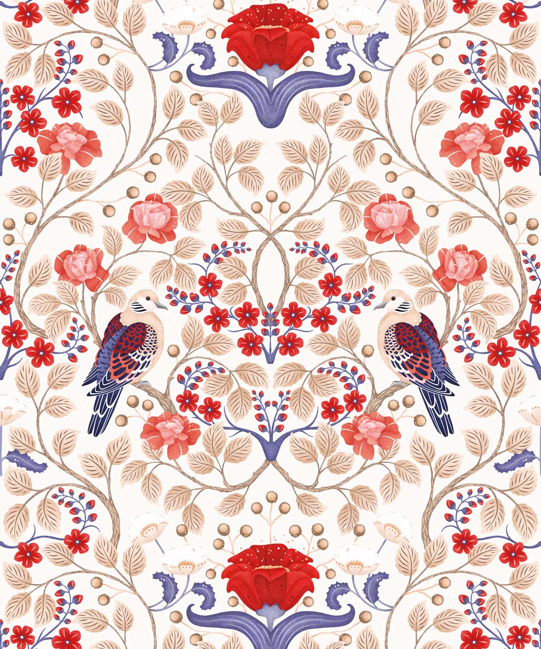 Turtle Doves Wallpaper