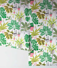 Load image into Gallery viewer, House Plants (Large) • Jacqueline Colley • Wallpaper Republic • Green • Rolls