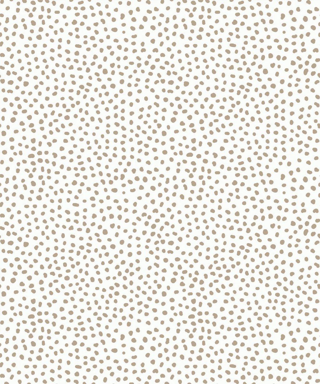 Huddy's Dots • Taupe • Spotted Wallpaper • Swatch