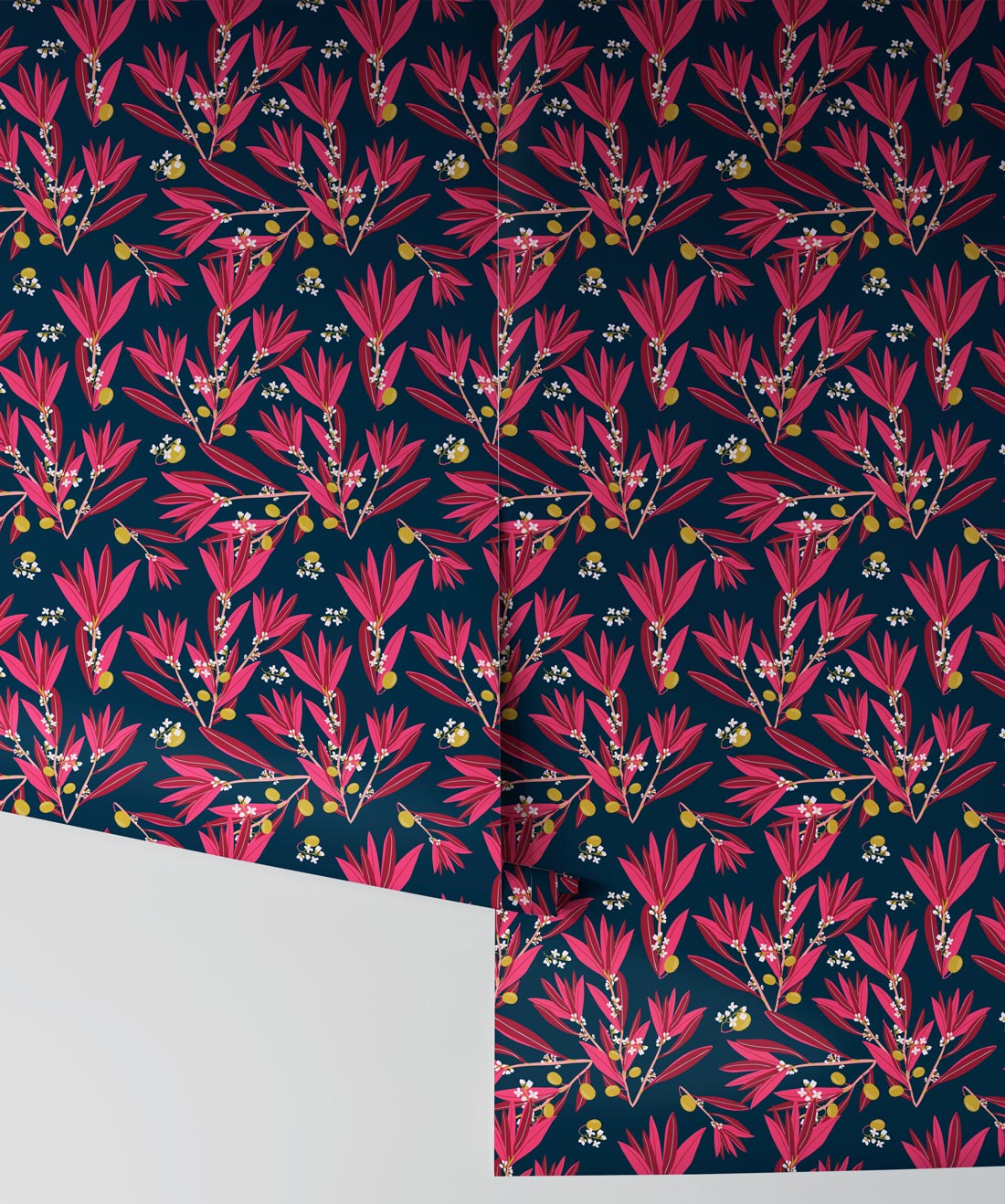 Olive Dapple Fuschia Night