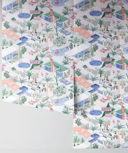 Load image into Gallery viewer, Palm Springs Wallpaper • Jacqueline Colley • Grey • Rolls