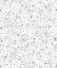 Load image into Gallery viewer, Peonies &amp; Anemones • White Floral Wallpaper