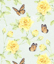 Load image into Gallery viewer, Roses &amp; Butterflies wallpaper