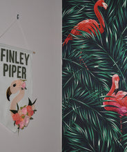Load image into Gallery viewer, Tropical Flamingos Wallpaper