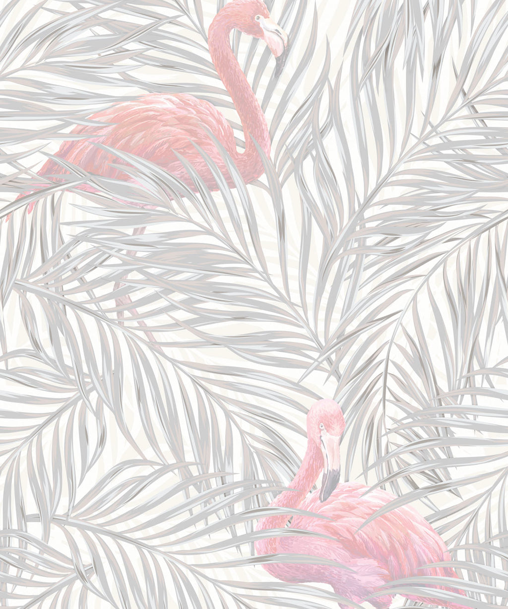 Tropical Flamingos Wallpaper