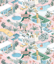 Load image into Gallery viewer, Palm Springs Wallpaper • Jacqueline Colley • Pink • Swatch
