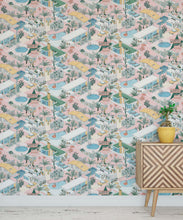 Load image into Gallery viewer, Palm Springs Wallpaper • Jacqueline Colley • Pink • Insitu